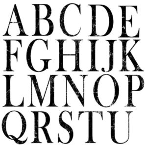 Tampon double plaque Typesetting