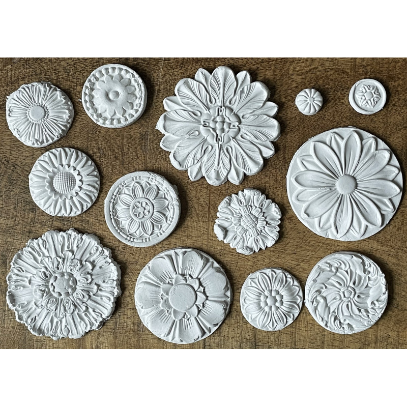 Moule En Silicone Pour Rose Tudor – Moule Décoratif Plafond/mural – Neuf – Blanc