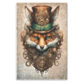 papier mousseline renard steampunk