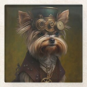 papier mousseline yorkshire terrier steampunk