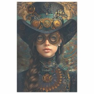 papier mousseline portrait victorian steampunk